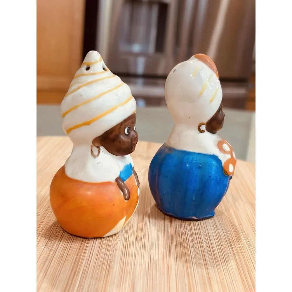 Vintage Japan New Orleans Souvenir Figural Swami Salt & Pepper Shakers